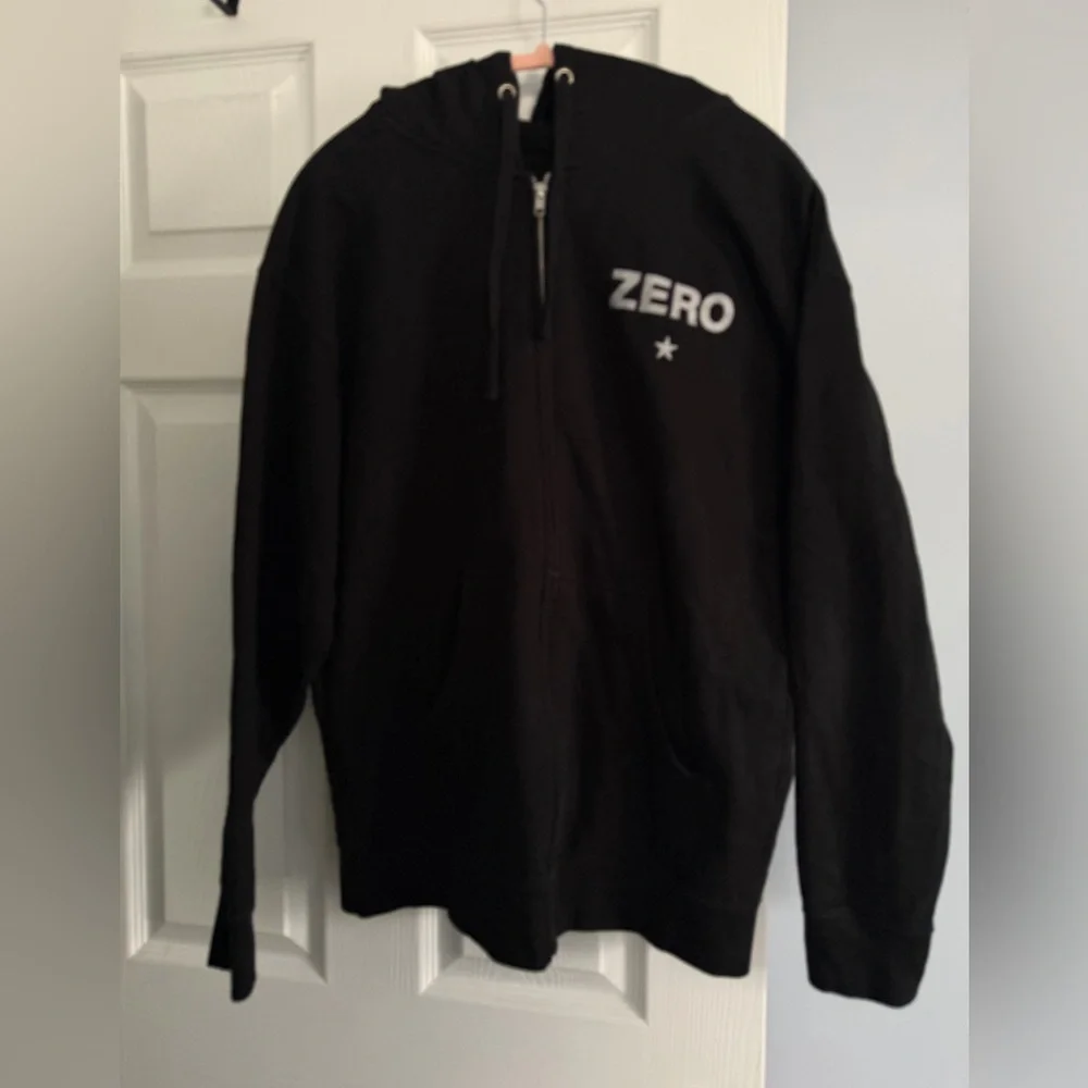 The Smashing Pumpkins ZERO Black Zip-Up Hoodie -large - Picture 2 of 6